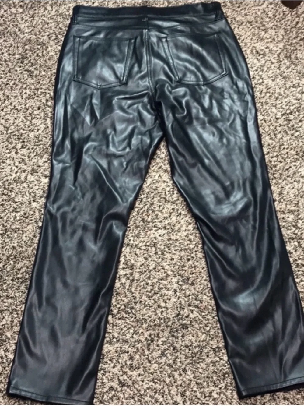 Universal Thread Dual Fabric High-Rise Slim Straight Jeans with Faux Leather